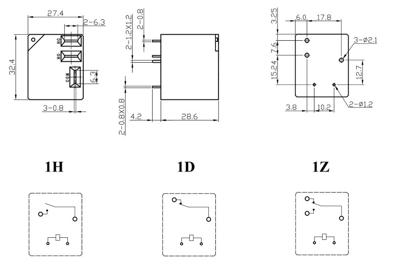 PCB Relay NNC67F (T91) with 4 or 5 Pins for Air Conditioning Panel